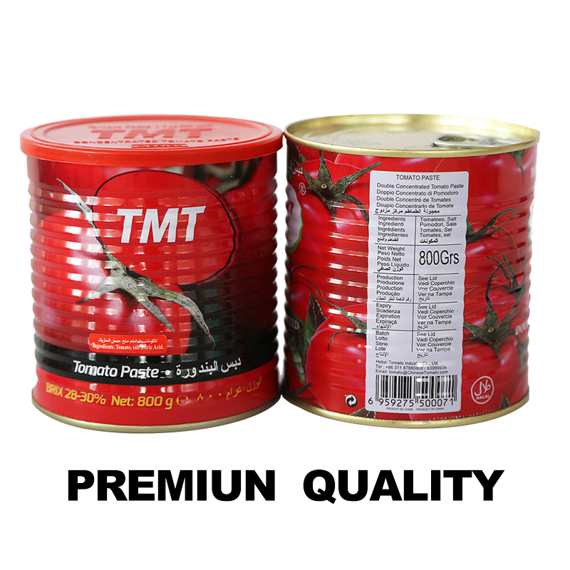 Hot Selling 800g*12tins New Fresh High Quality Tin Tomato Paste, 500